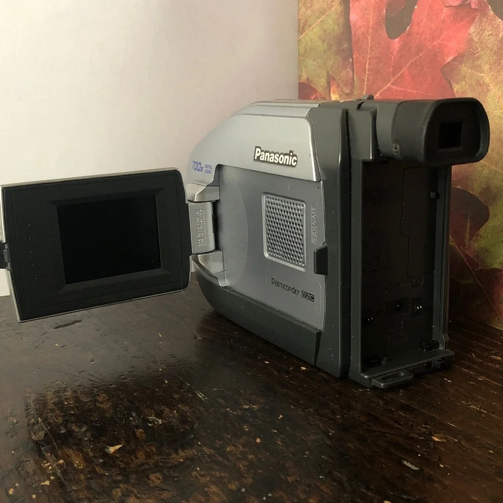 Broken Panasonic Silver Camcorder- For Part